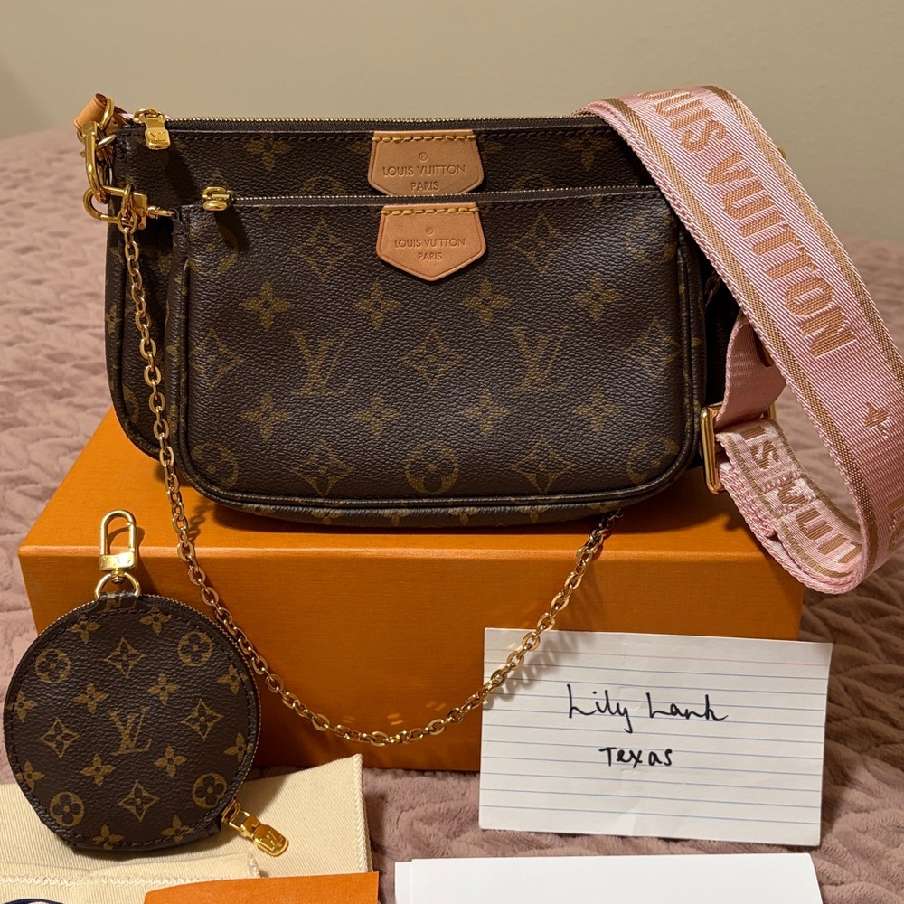 Louis Vuitton Brown Multi Pochette Accessoires